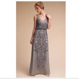 Adriana Papell / BHLDN Aubrey dress GREY